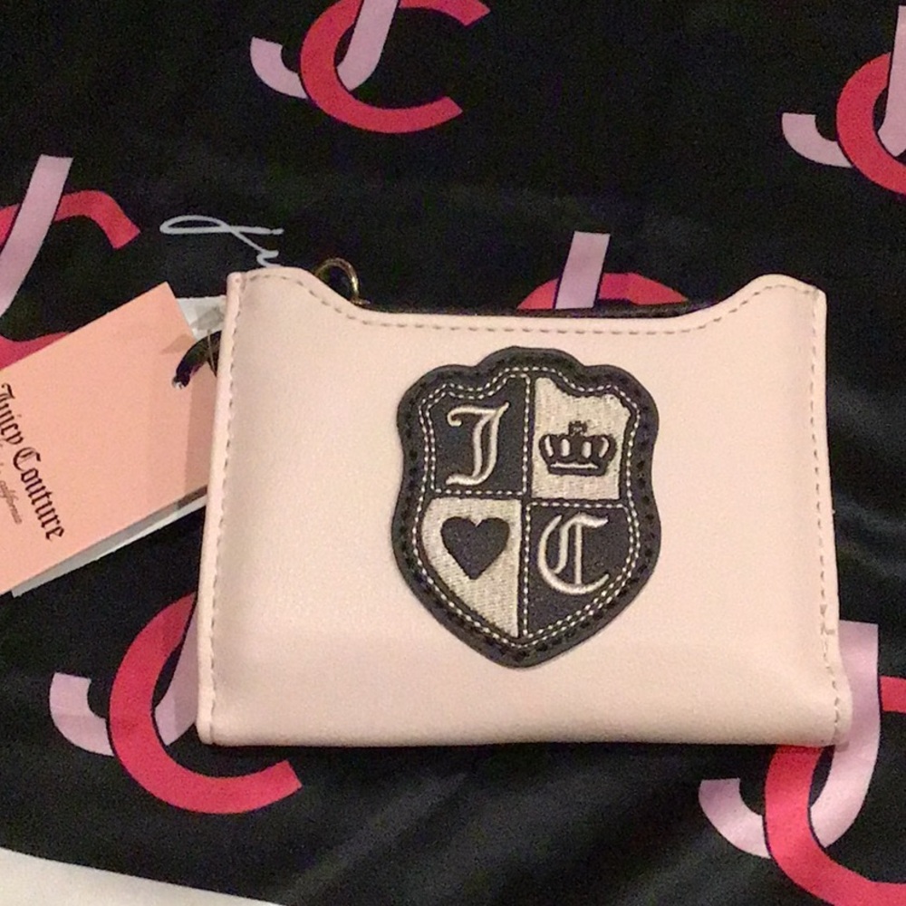 Juicy Couture queen of everything Brown and PINK wallet card holder…